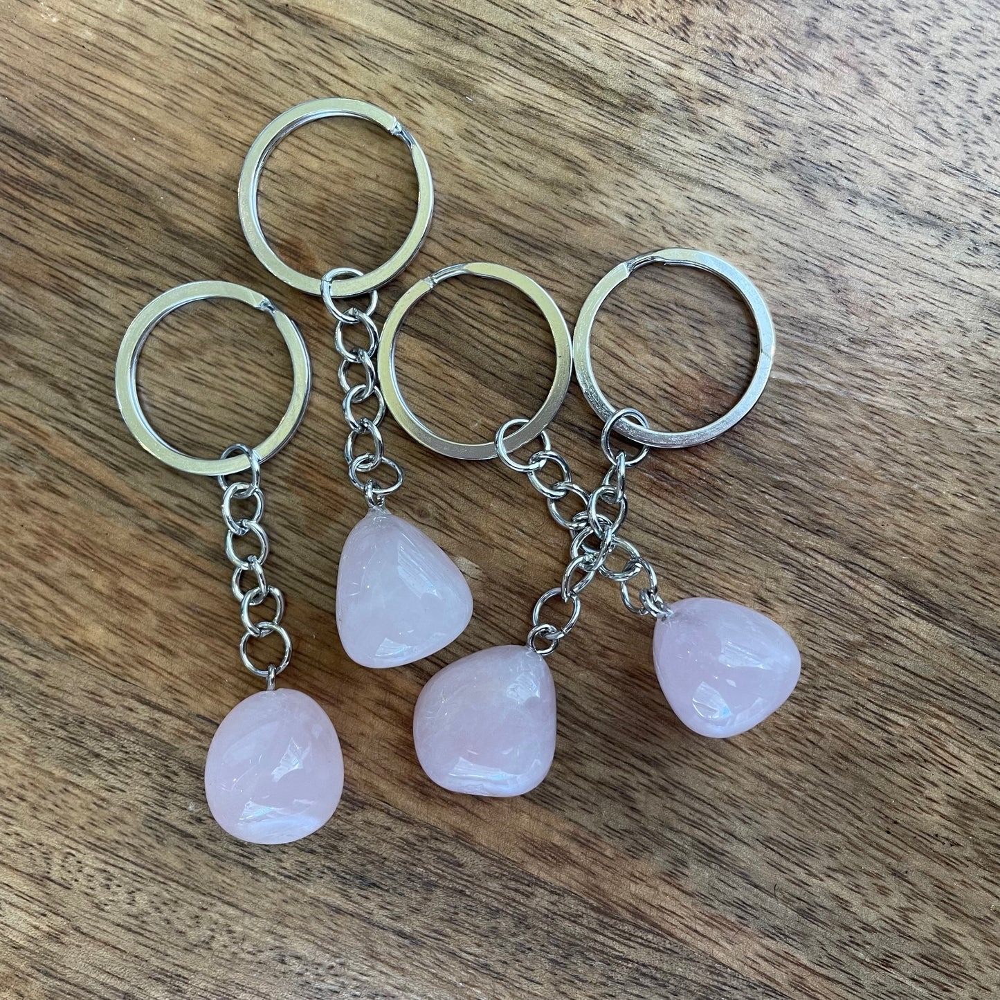 Rose Quartz Key Ring - Assorted - Rivendell Shop