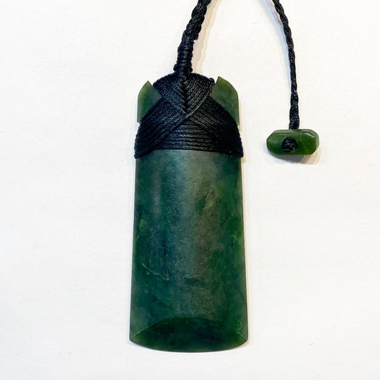 Greenstone Toki Pendant 80x34mm - Matte - Rivendell Shop