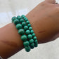 Malachite Round Bead Bracelet - Rivendell Shop