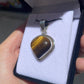 Tiger’s eye sterling silver pendant - Rivendell Shop