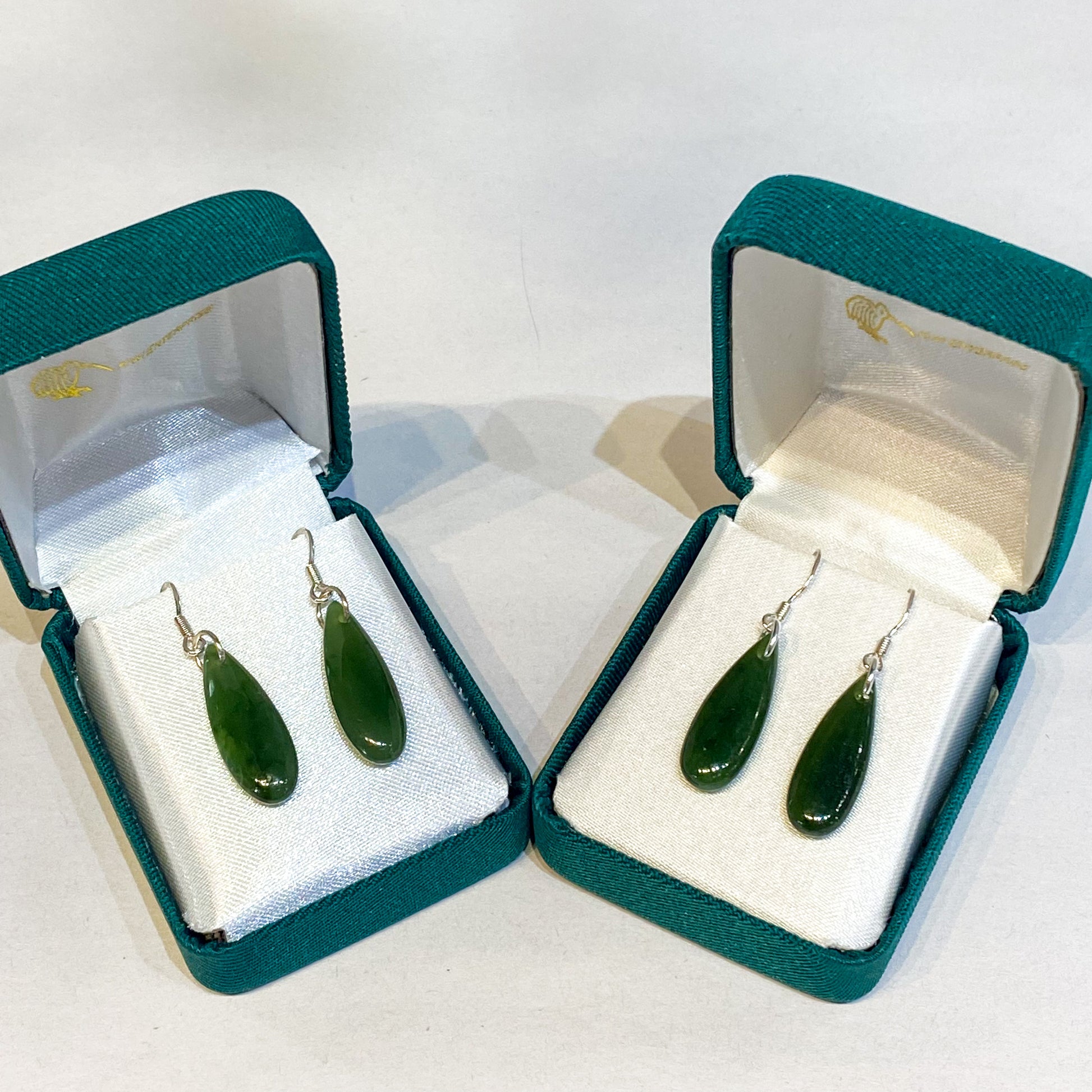 Teardrop Greenstone Earrings - Rivendell Shop