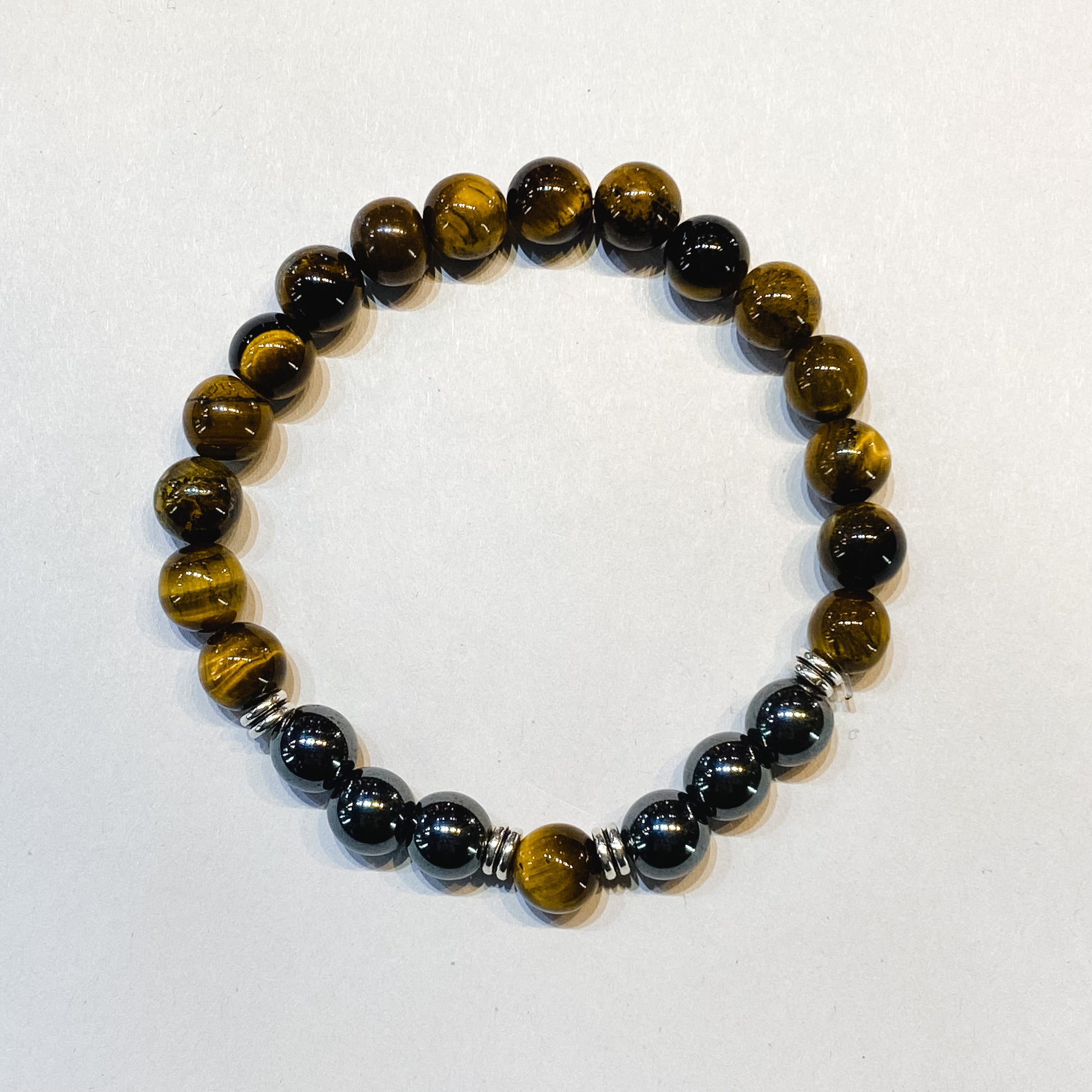 Hematite & Tiger’s Eye bracelet - Rivendell Shop