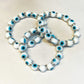 White evil eye bracelet - Rivendell Shop