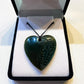 Heart Greenstone Pendant Carving - Rivendell Shop