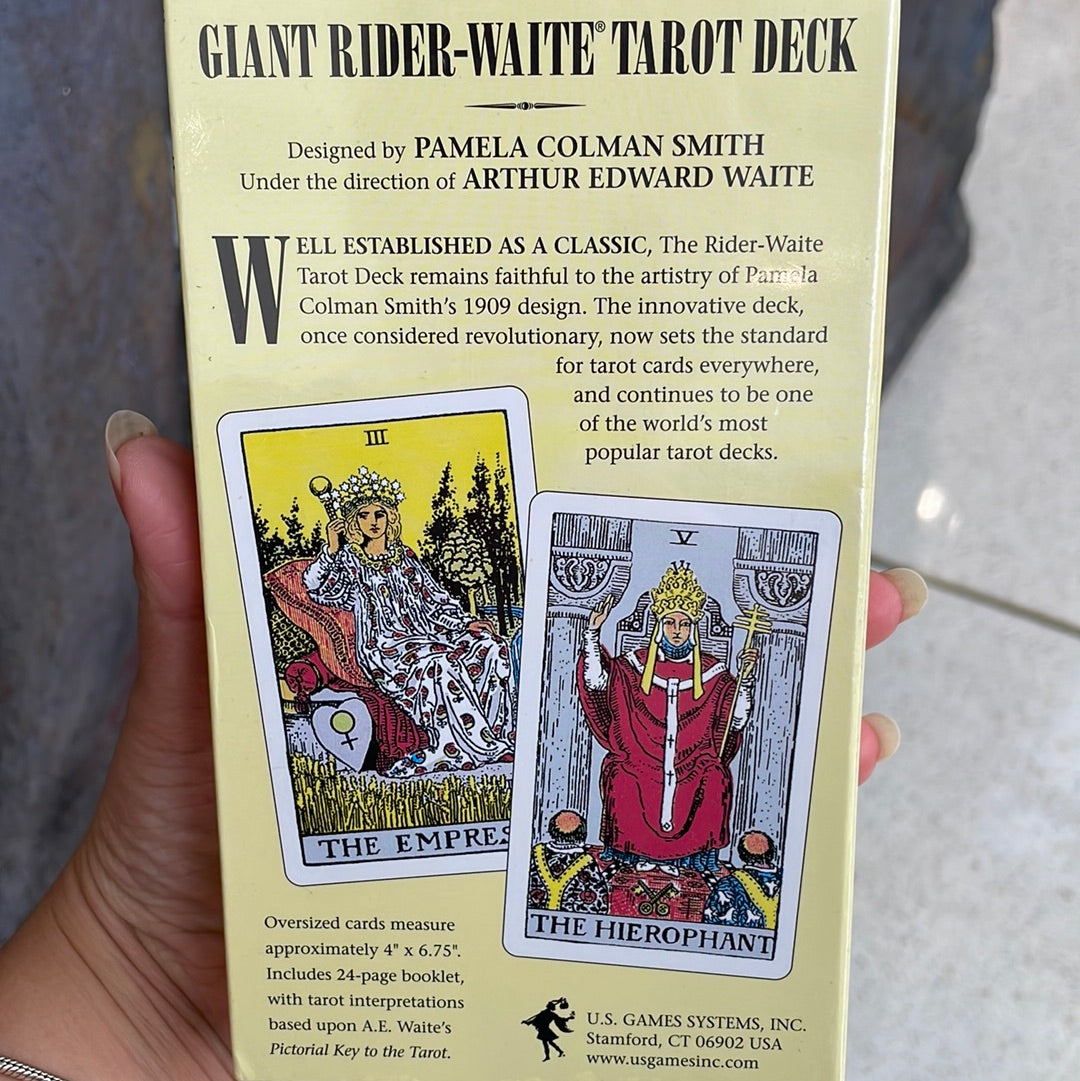 Giant Rider Waite Tarot Deck - Rivendell Shop
