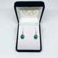 Malachite Drop Earrings - Oval - Rivendell Shop