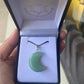 Green Aventurine Moon Pendant - Rivendell Shop