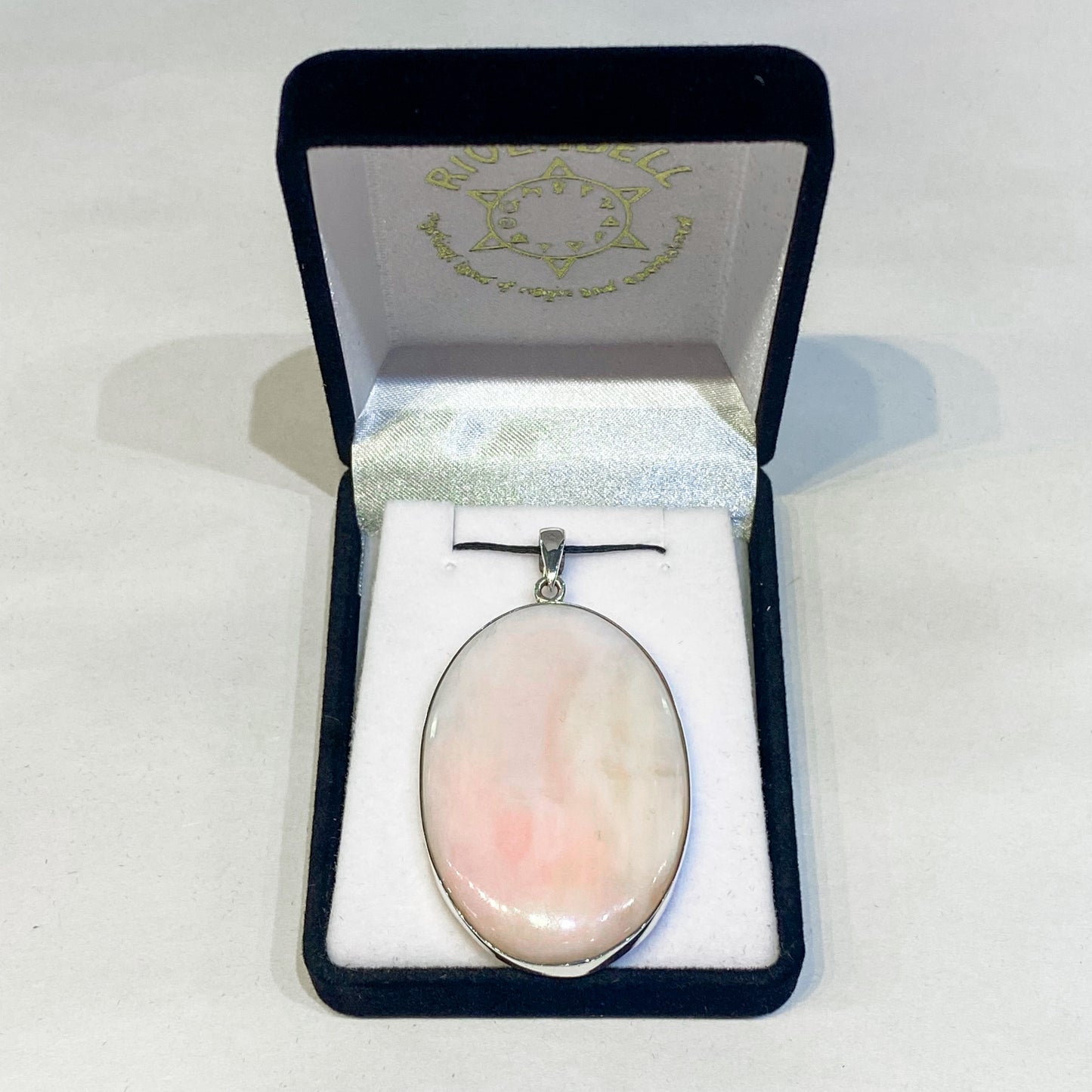 Andean Pink Opal Sterling Silver Pendant - Rivendell Shop