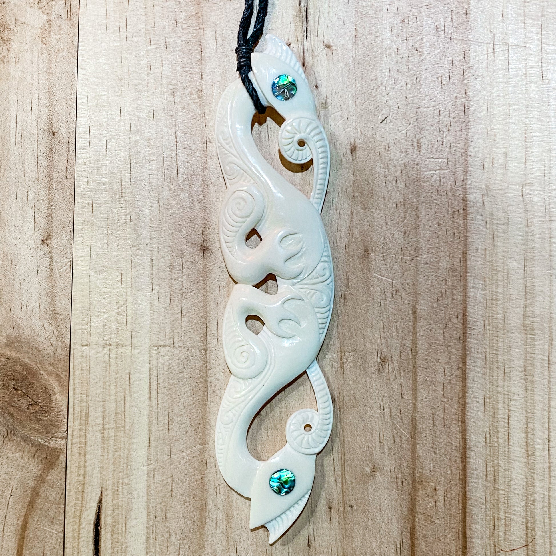 Handcarved Bone Pendant Large - 15.5cm - Rivendell Shop