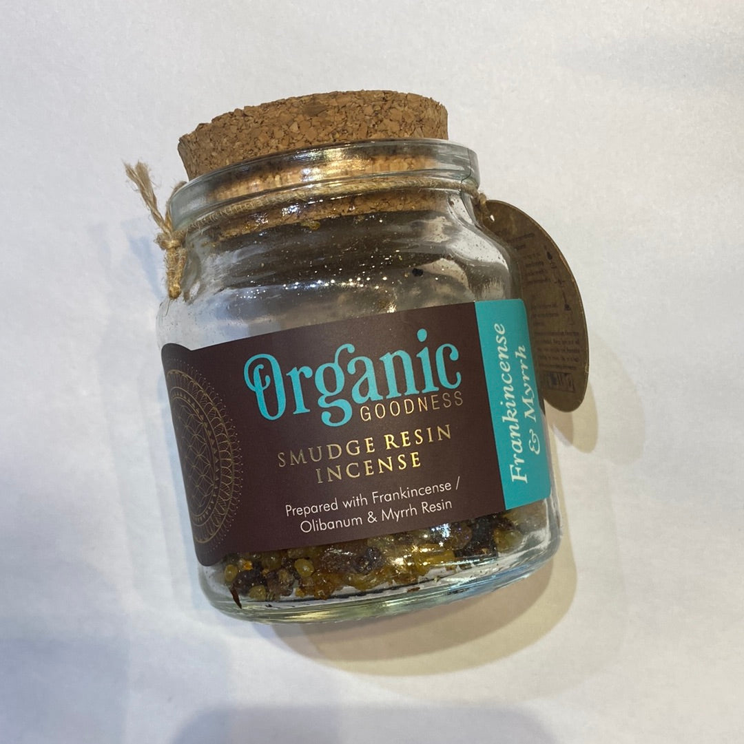 Organic smudge resin - Frankincense & Myrrh - Rivendell Shop