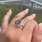 Mystic Topaz Large Round Sterling Silver ring - Rivendell Shop