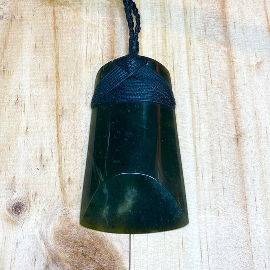 Greenstone Toki Pendant 70x40mm - Rivendell Shop