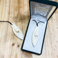 Handcarved Fish Hook Bone Carving Pendant - Hei Matau - Rivendell Shop