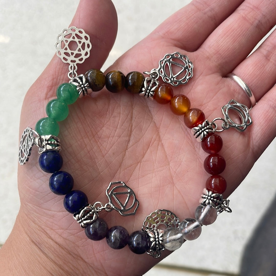 Chakra bracelet with charms - Rivendell Shop
