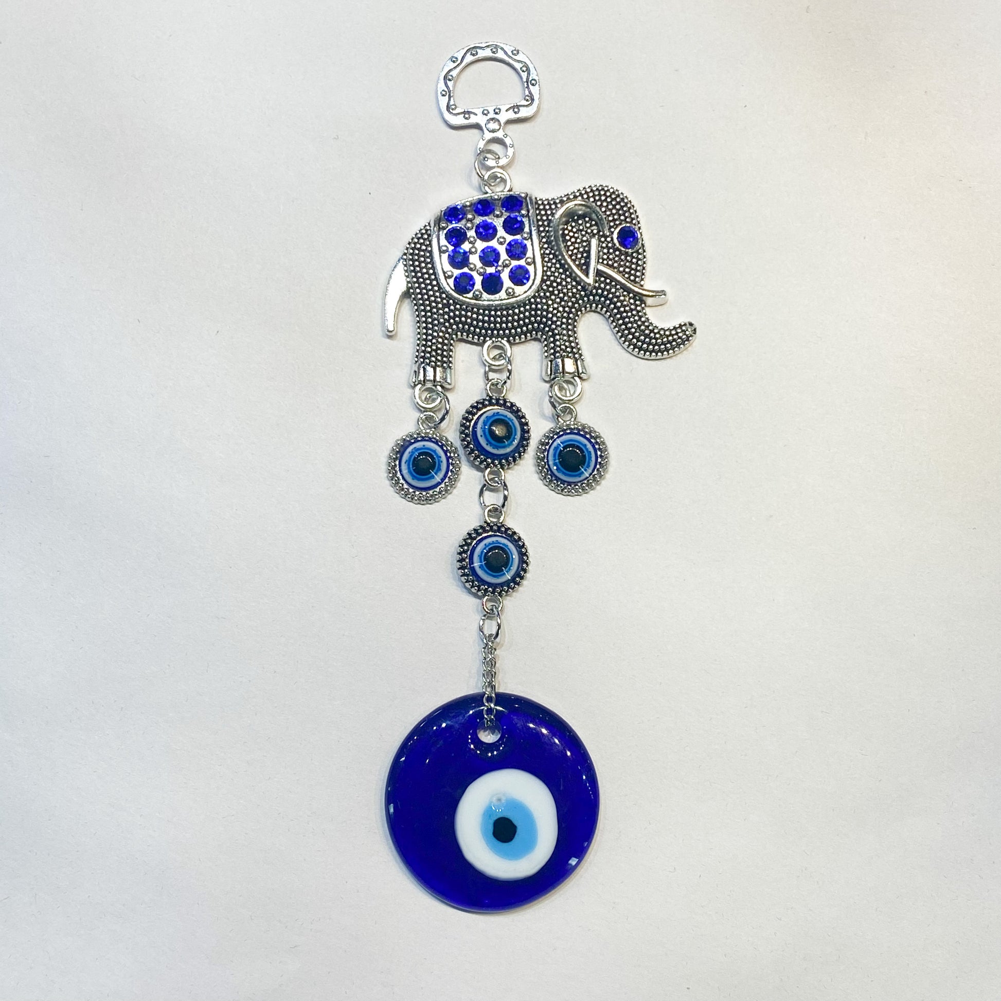 Evil Eye Elephant Keychain - Rivendell Shop