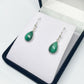 Malachite Drop Earrings - Teardrop - Rivendell Shop