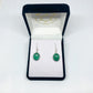Malachite Drop Earrings - Oval - Rivendell Shop