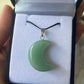 Green Aventurine Moon Pendant - Rivendell Shop