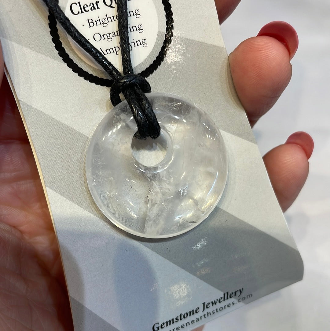 Clear quartz pendant - Rivendell Shop