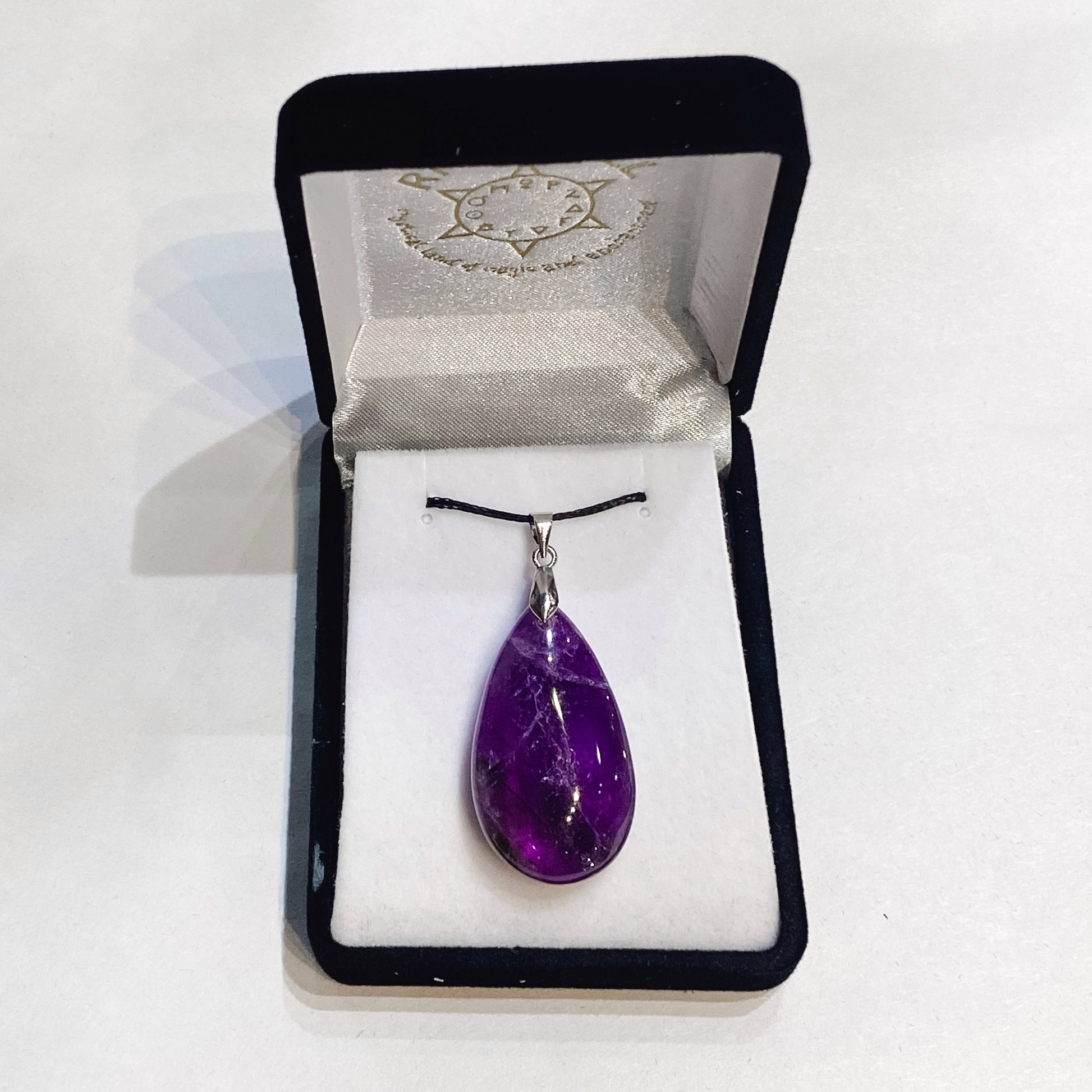 Teardrop Amethyst Pendant - Rivendell Shop