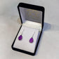 Amethyst Earrings - Teardrop - Rivendell Shop