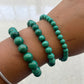 Malachite Round Bead Bracelet - Rivendell Shop