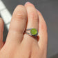 Peridot sterling silver ring - Rivendell Shop