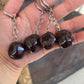 Polished Garnet key ring - assorted - Rivendell Shop