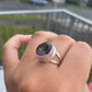 Mystic Topaz Large Round Sterling Silver ring - Rivendell Shop