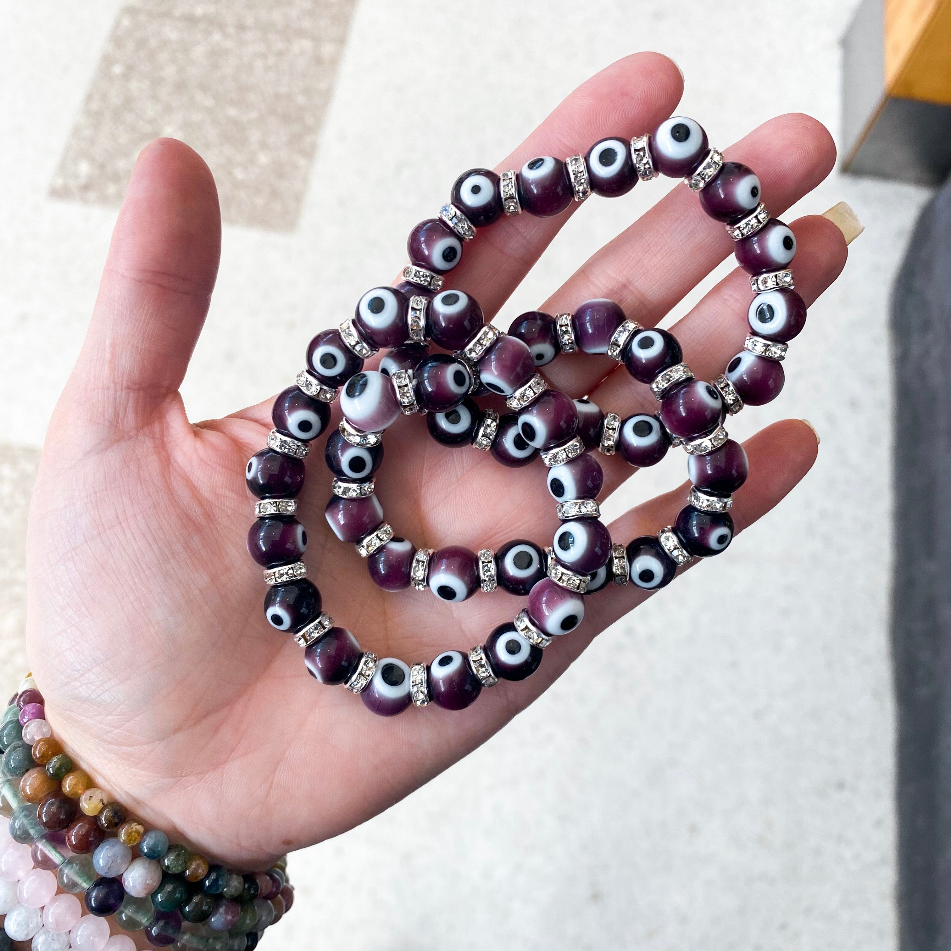 Purple evil deals eye bracelet