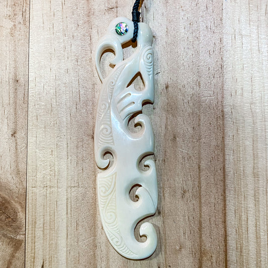 Handcarved Bone Pendant Large - 15cm - Rivendell Shop