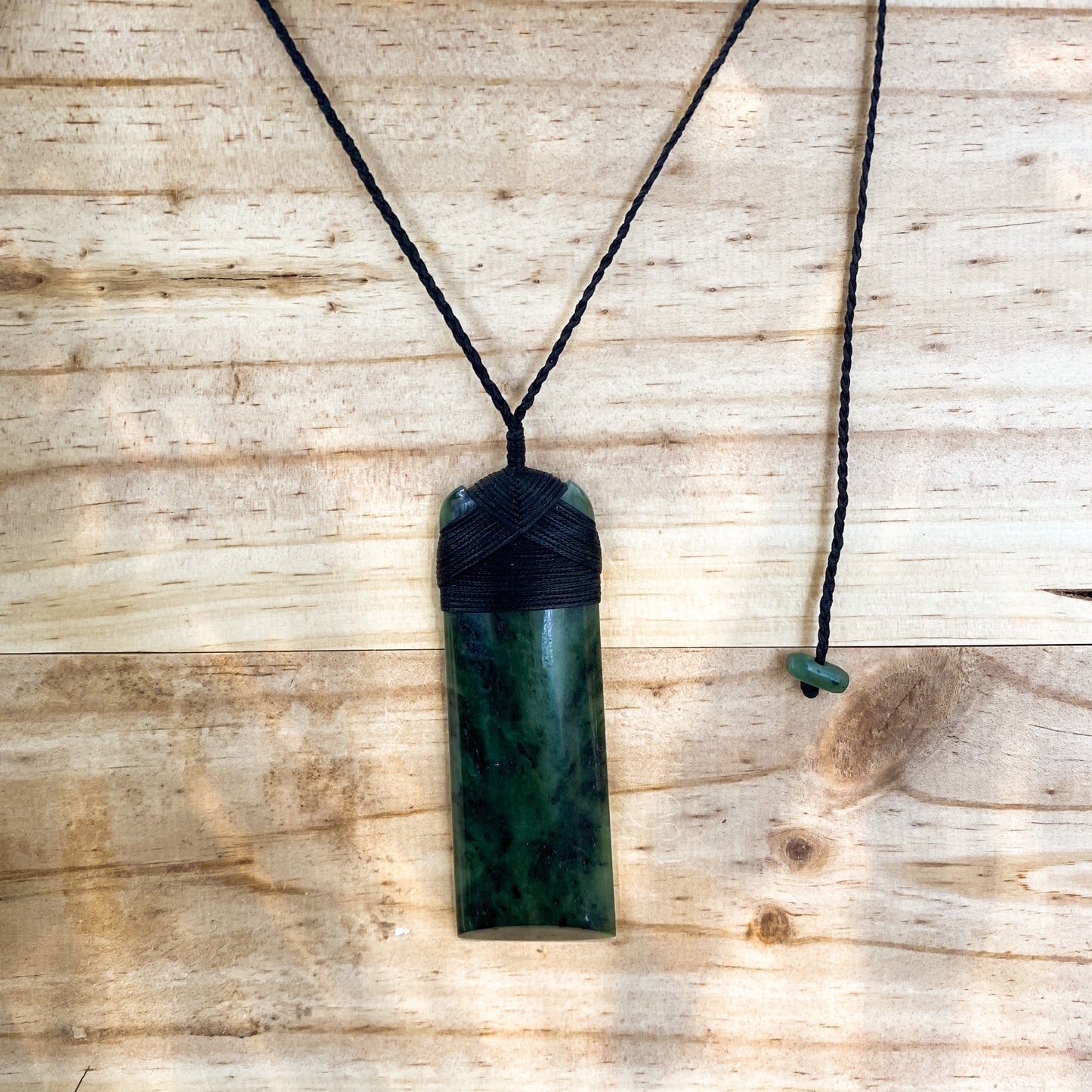 Extra Large Greenstone Toki Pendant 100x34 mm - Rivendell Shop