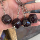 Polished Garnet key ring - assorted - Rivendell Shop