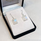 Moonstone Earrings - Square - Rivendell Shop